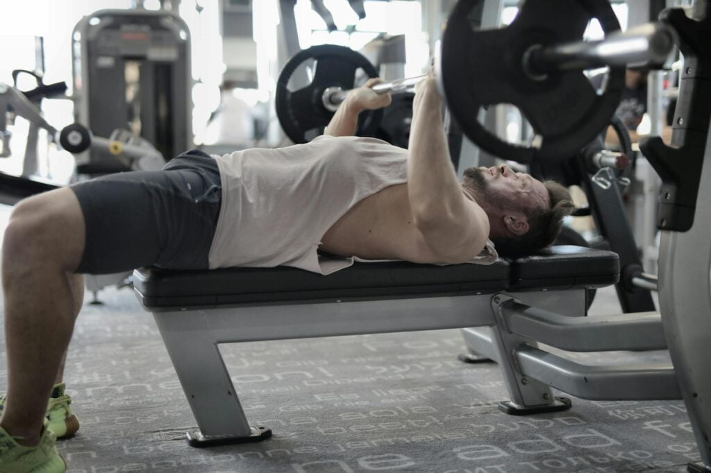 Borstspieren trainen bench press